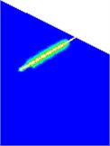 Cross section diagram of slurry diffusion under partial operating conditions