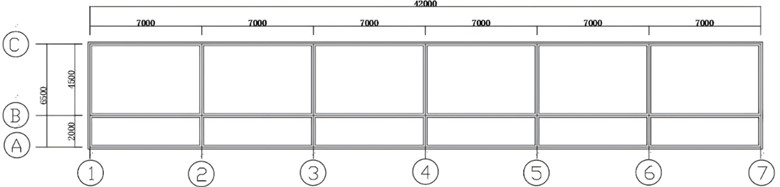 The plan structure and dimensions of the building