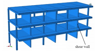 The Reinforcement scheme of shear wall