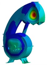 Modal shapes of shell structure