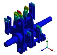 Modal shapes of rotor structure