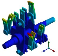 Modal shapes of rotor structure