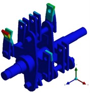 Modal shapes of rotor structure