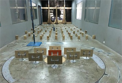 Wind tunnel test of heliostats