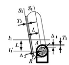 Method for determining the rotation center of a four-bar linkage mechanism with a hinge