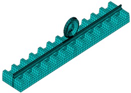 Wheel/rail contact model