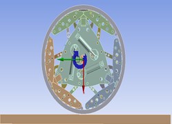 Schematic diagram  of rotation direction