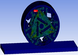 Overall wheel stress nephogram