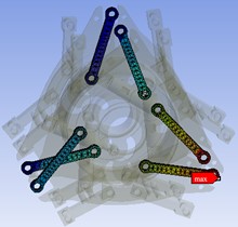 Deformation of deformed connecting rod