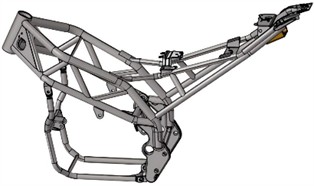 Establishment of crane support frame model