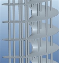 Heat exchanger baffle components