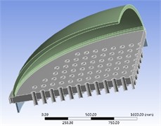 Finite element model of tube plate