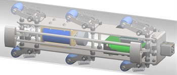 Vibration-driven in-pipe robots designed by the authors and equipped with solenoid-type exciters