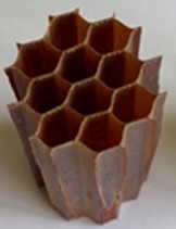 The studied fiberglass of three types SSP-1-8T, SSP-1P-4.2 and SSP-1P-2.5, differing in the cell edge sizes of 8, 4.2 and 2.5 mm