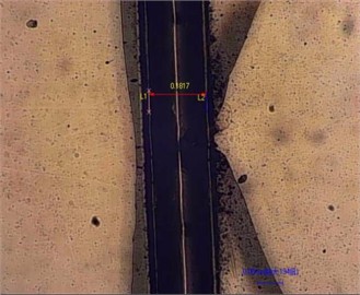 Analysis of the influence of processing power and surface water film on the edge collapse of microchannel