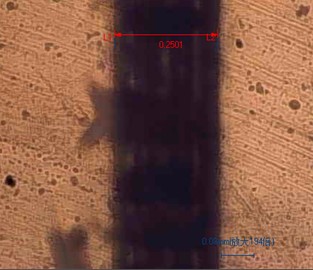 Analysis of the effects of width and depth on the surface of microchannels in laser direct writing on glass slides