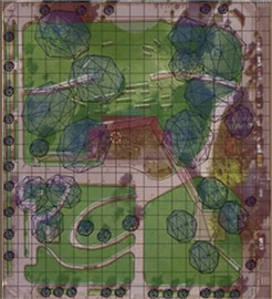 Park layout after AI analysis and optimized design