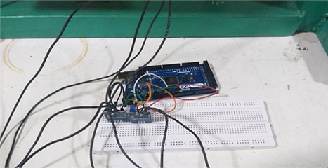 Electronic circuit used in plate test