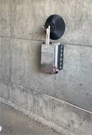 The operation of the wall-climbing robot