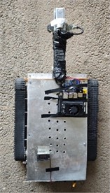 3D model and physical prototype of the wall-climbing robot