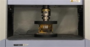 The compression test of the spring isolation bearing