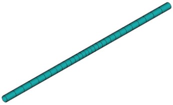 Grid diagram of buried pipeline in the cold regions affected by falling object