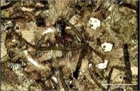 Perlite transparency, a), b) FD, c), d) BD