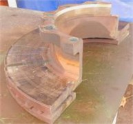 BD: a) damaged BD, quantometry position, cutting cross-section, b) cracked area, Opened crack surface, c) macrography and hardness tests sample, d) tensile test, 1 – test Zones, e) worked BD, sample test, f) metallography, test zones