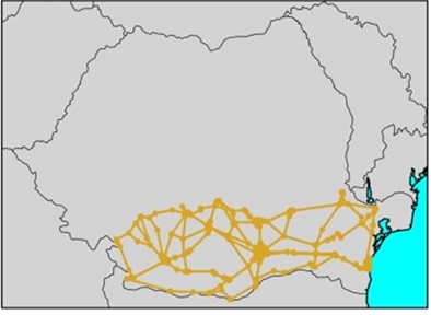 Routing models for CO2 transport via pipelines, trucks, rail, and ships