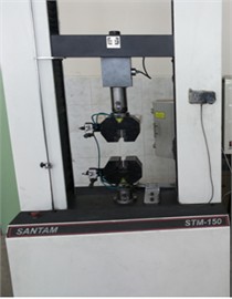 Elongation test of sample and results