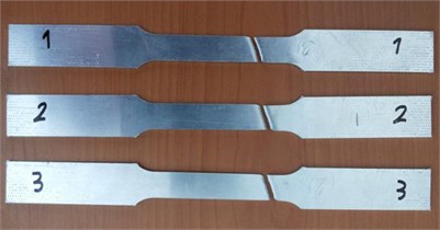 Elongation test of sample and results