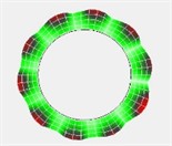 Testing results of the first four modal shapes of brake disc