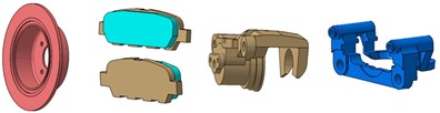 Basic components of the brake