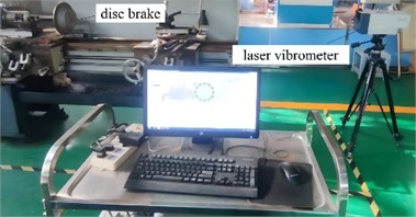Modal testing instrument for brake disc