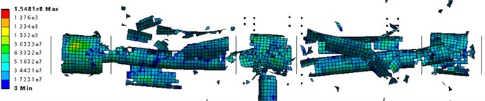 The drone part was hit by fragments