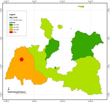 Flooded areas in Serang Regency