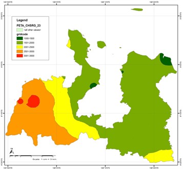 Flooded areas in Serang Regency