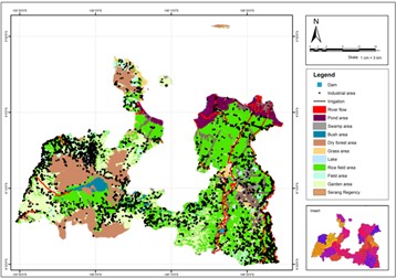 Land types in Serang Regency
