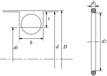 Structure diagram of O-ring damper
