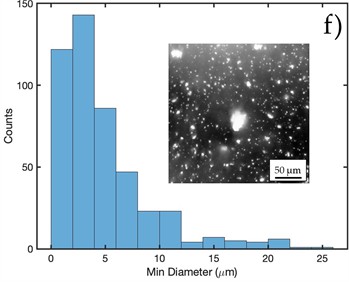 Morphological analysis and particle distribution in polymeric matrices of samples P1, P2 and P3