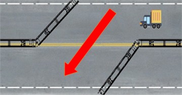 Schematic of bidirectional rotation of barrier