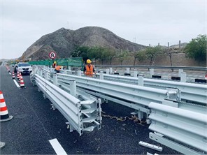 Photo for guardrail installation at construction sites
