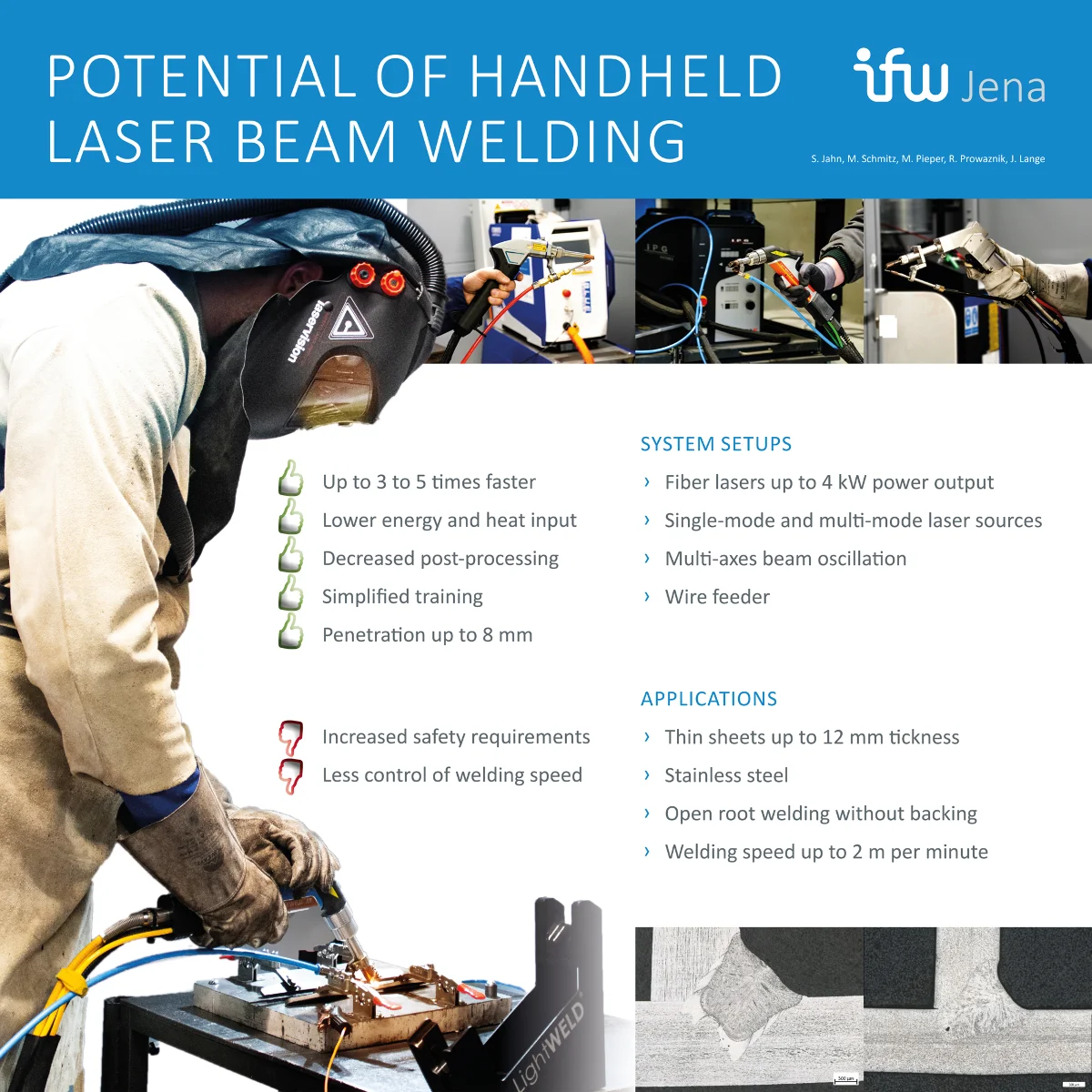 Potential of handheld laser beam welding