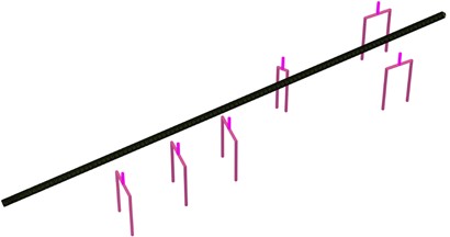 Sewer pipeline structure and its spatial relationship with the bridge foundation