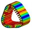 Comparison of modal shapes and frequencies from simulation and test