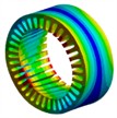 Comparison of modal shapes and frequencies from simulation and test