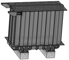 Finite element model of the acoustic field