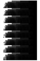 An example of MSSI features for the conveyor idler bearing under different health states