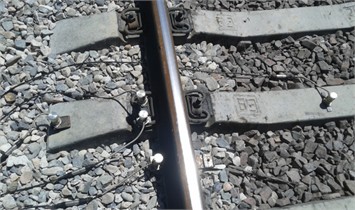 General view of the track with vibration sensors installed