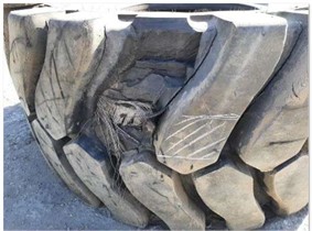 a) Fatigue damage of frame elements and b) damage caused by accidents